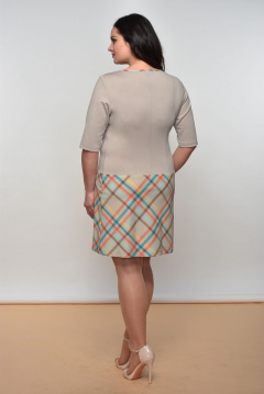 Платье демисезонное полуприлегающего силуэта с металлической тесьмой Lady Style Classic 498 - фото 2