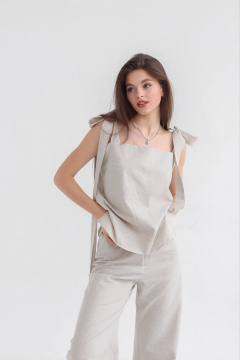 Топ SK Brand SK7137 серо-бежевый - фото 1