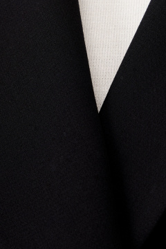 Демисезонные жакеты на пуговицах с рельефами Панда 151830w черный - фото 5