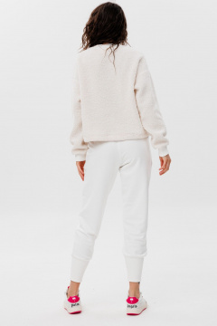 Стильный костюм из текстиля: брюки, жилет и жакет HIT 3102 белый - фото 5