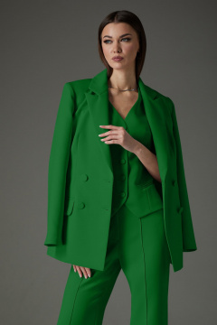 Брюки, жакет, жилет N.O.W. 1391-2 зеленый - фото 3