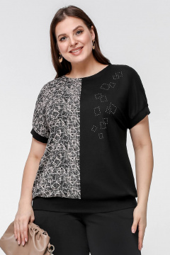 Майка La rouge 3320 черный-набивной - фото 1