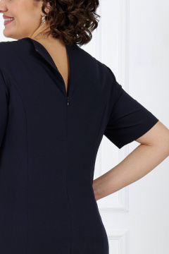 Элегантный комплект из кружевного платья и кардигана Ninele 5907 синий - фото 4