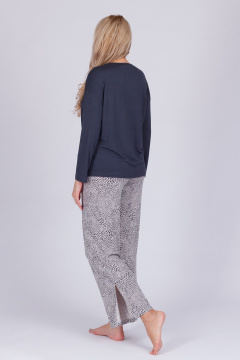 Брюки и джемпер из вискозы и трикотажа для круглый год Belarusachka РС5745 графит/барс - фото 4