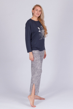 Брюки и джемпер из вискозы и трикотажа для круглый год Belarusachka РС5745 графит/барс - фото 3