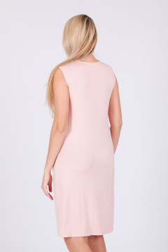 Розовая сорочка из вискозы и трикотажа для круглый год Belarusachka СД4499/2 пудра - фото 3