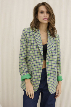 Жакет DAVA 3131 зеленый_синий - фото 1