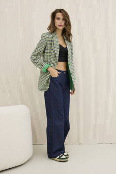 Жакет DAVA 3131 зеленый_синий - фото 5