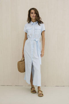 Платье DAVA 158 голубой - фото 4