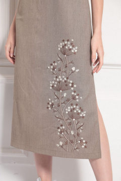 Платье AMORI 9478 бежевый - фото 2