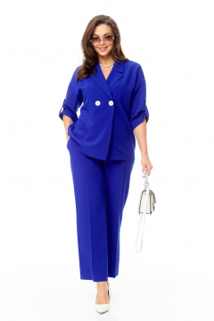 Брюки, жакет Taita plus 2329/4 василек - фото 4