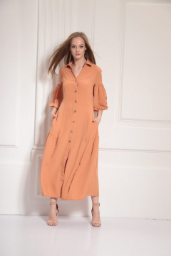 Платье AMORI 9485 терракот - фото 1