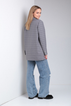 Жакет оверсайз прямого силуэта из текстиля Ивелта плюс 940 - фото 3