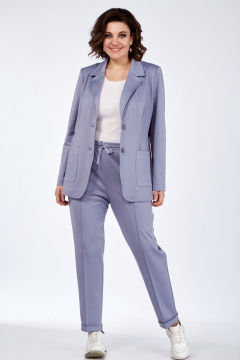 Жакет и брюки в стиле на каждый день с пуговицами Angelina & Сo 969 - фото 3
