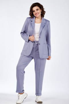 Жакет и брюки в стиле на каждый день с пуговицами Angelina & Сo 969 - фото 1