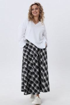 Юбка в пол трапеция из летучей ткани с карманами Angelina & Сo 974 - фото 2