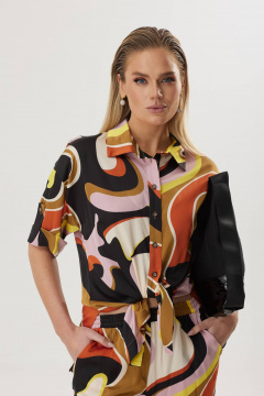 Блуза, брюки Твой имидж 1579 коричневый - фото 2