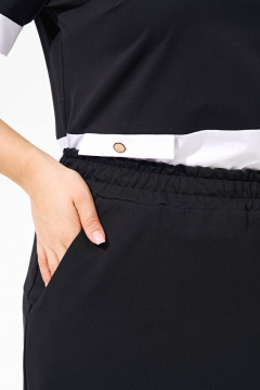 Трикотажный костюм майка с юбкой с разрезом IVA 1554 - фото 4