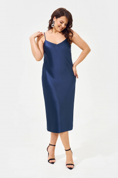 Платье IVA 1587 синий - фото 3