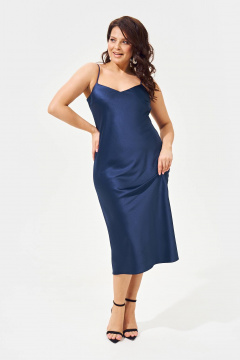 Платье IVA 1587 синий - фото 2