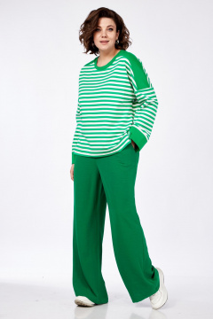 Демисезонные брюки прямого кроя с эластичным поясом AVA fashion М-037 - фото 5