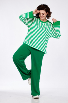 Демисезонные брюки прямого кроя с эластичным поясом AVA fashion М-037 - фото 3