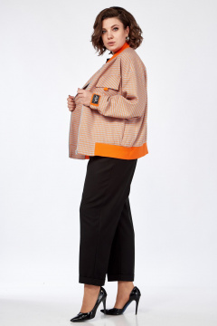 Демисезонный бомбер свободного кроя с карманами AVA fashion М-041 - фото 3