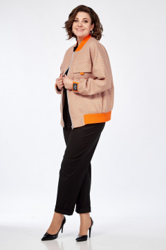 Демисезонный бомбер свободного кроя с карманами AVA fashion М-041 - фото 2