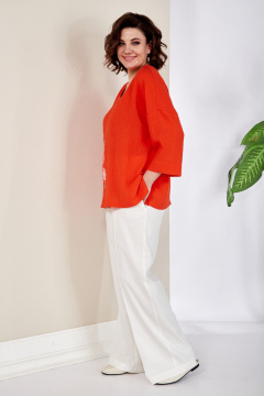 Демисезонная блуза с принтом и рукавом 3/4 AVA fashion М-044 - фото 2