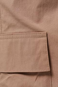 Брюки из хлопка с резинкой и регулятором по низу Панда 176860w бежевый - фото 3