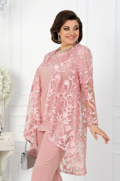 Блуза, брюки, кардиган Ninele 5908 розовый - фото 3