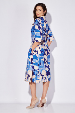 Летнее рубашечное платье с поясом и рукавом 3/4 TAiER 1275 - фото 5