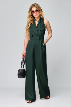 Комбинезон из текстиля в стиле кэжуал с двубортом и широкими штанами ALEZA 1197.3 - фото 1