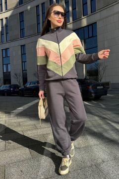 Костюм 2-ка из трикотажа в спортивном стиле GO F3025/30-03 - фото 1