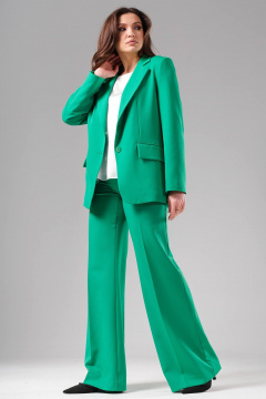 Демисезонные брюки свободного кроя из текстиля ArtMio М-7012 - фото 1