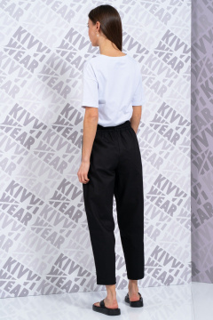 Белая футболка с длинным рукавом и принтом для повседневного стиля Kivviwear 4026.148 - фото 5