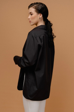 Круглогодичная женская рубашка из хлопкового полотна JRSy 2386 черный - фото 2