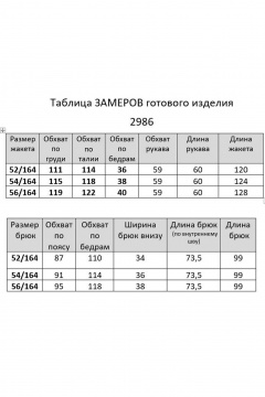 Брюки, жакет Ивелта плюс 2986 белый джинс - фото 4