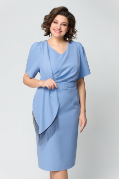 Платье ANASTASIA MAK 1172 голубой - фото 4