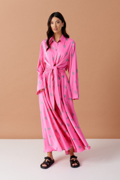 Юбка из текстиля с принтом сердца и эластичным поясом ANNETE A1204 - фото 1