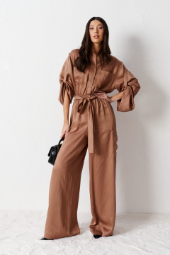 Комбинезон из вискозы с резинкой и большими карманами ANNETE A3529 - фото 2