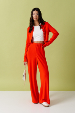 Демисезонный комплект из джемпера и брюк из эластичной ткани ANNETE A4198 - фото 4