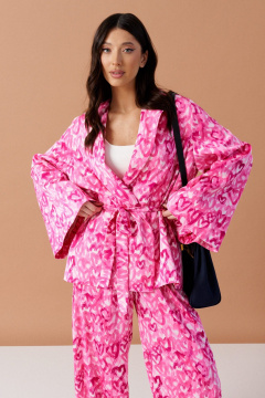 Два кардигана из текстиля в белом и розовом цветах ANNETE A5293 - фото 2