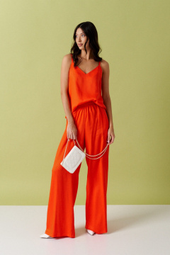 Топ из вискозы с фигурным вырезом и регулируемыми бретелями ANNETE A886 - фото 3