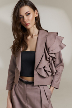 Жакет DILIA 0845 бежевый - фото 1