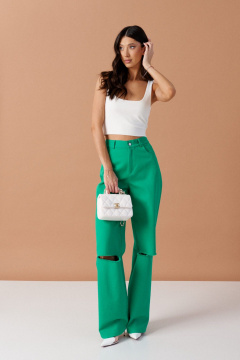 Топ из текстиля с хлопком и классическим стилем ANNETE A900 - фото 1