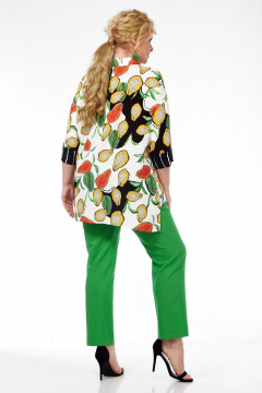 Летний комплект брюки и рубашка из вискозы с зауженным кроем Grace for you 241 - фото 3