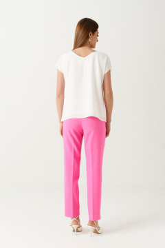 Блуза прямого силуэта из струящейся ткани с принтом Ketty К-11543 - фото 4