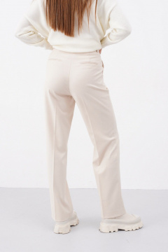 Брюки прямого силуэта на поясе из текстиля для делового образа Ketty К-08663 - фото 4