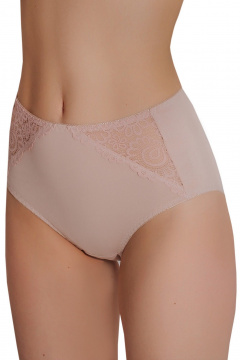 Трусы с кружевной отделкой и средней линией талии ЛЕДИ ГРАНД 191167 серебристый_пион - фото 2